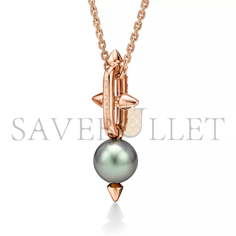 TIFFANY TITAN BY PHARRELL WILLIAMSTAHITIAN PEARL PENDANT IN GOLD WITH DIAMONDS 74861857
